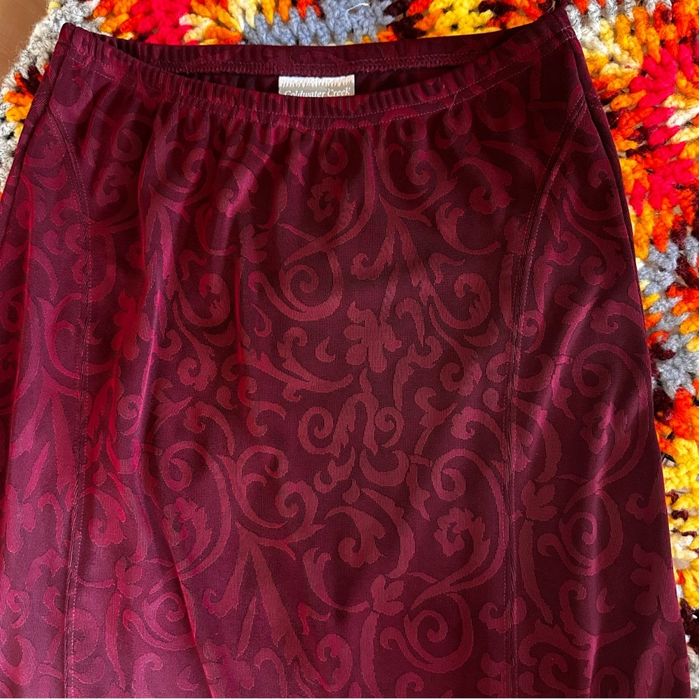 Coldwater Creek Rich Red Skirt